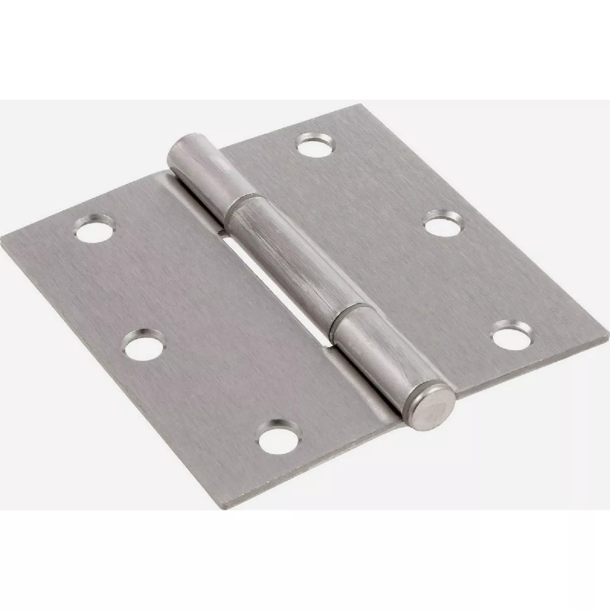Hardware Essentials Squeak-Proof Square Corner Door Hinge Satin Nickel (3-1/2") 3 Pack - photo 2