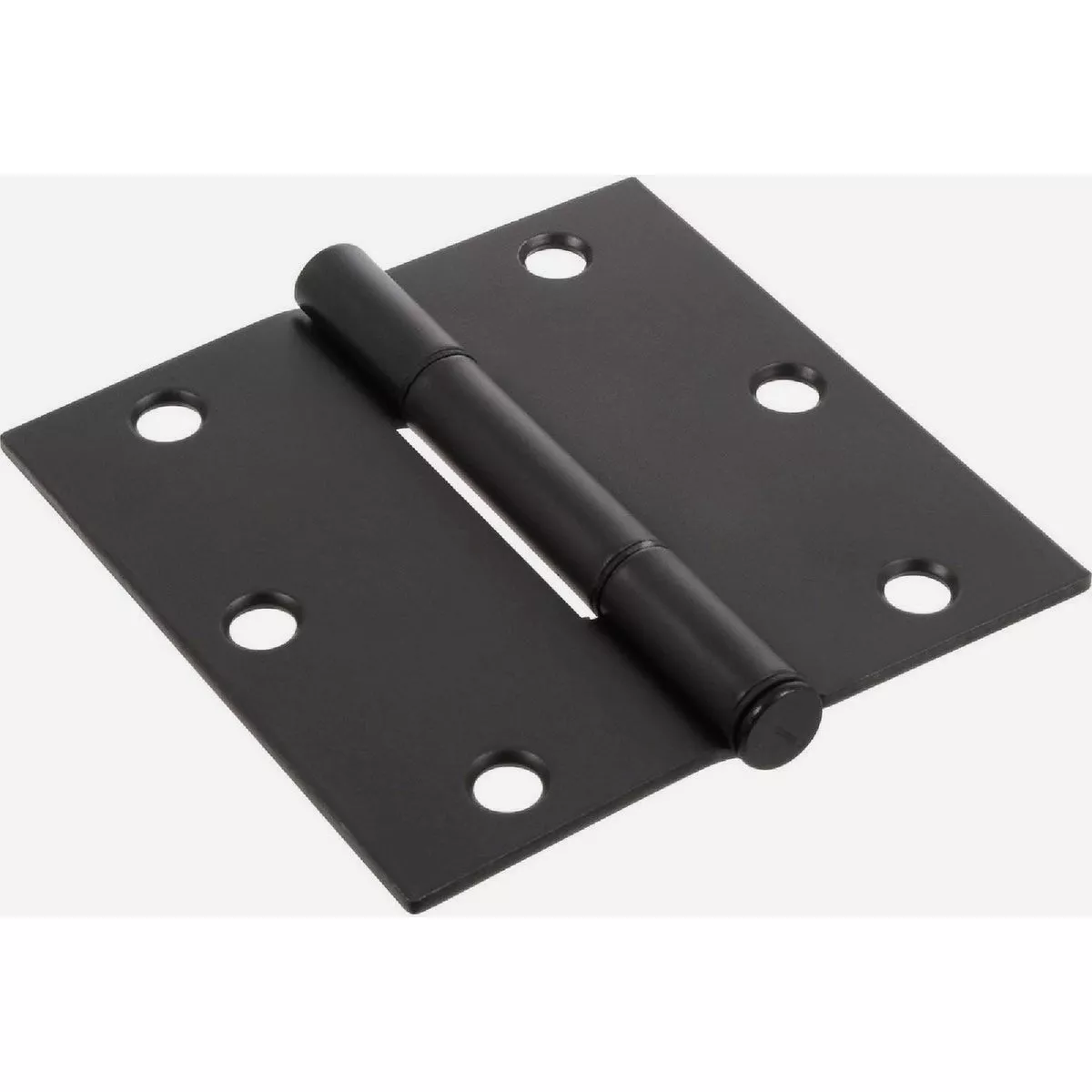 Hardware Essentials Squeak-Proof Square Corner Door Hinge Oil Rubbed Bronze (3-1/2") 3 Pack