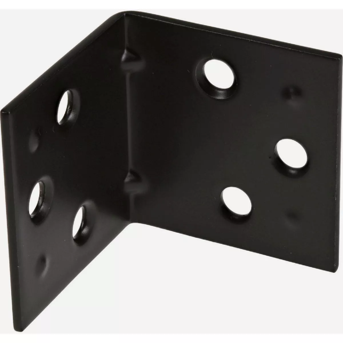 Hardware Essentials Double Wide Corner Brace Black (1-1/2")