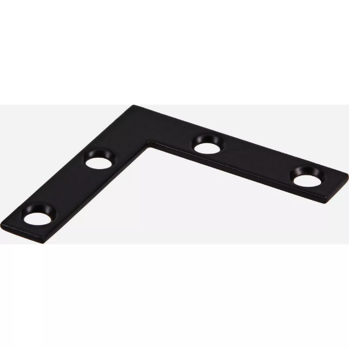 Hardware Essentials Flat Corner Iron Black (2" x 3/8")