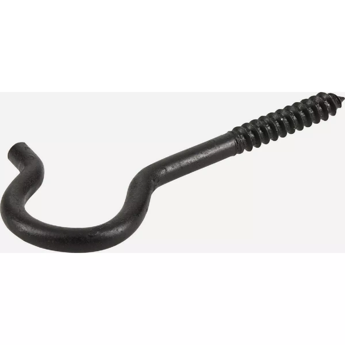 Hillman Durasteel 3/8 In. x 4-7/8 In. Black Flagged Screw Ceiling Hook