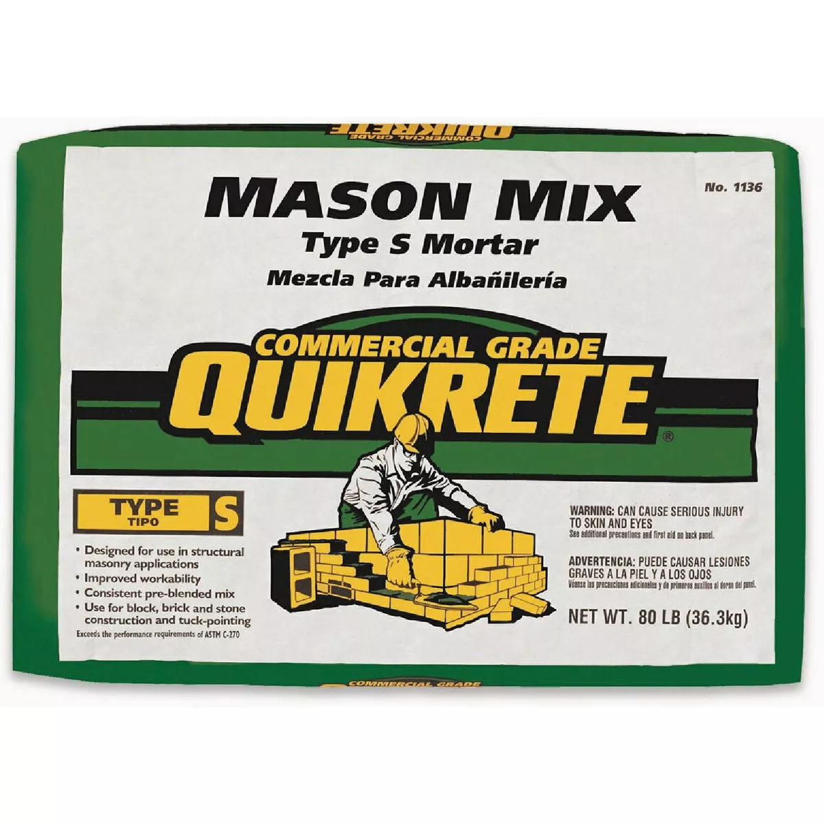 Quikrete 80 Lb. Type S Mason Mix-