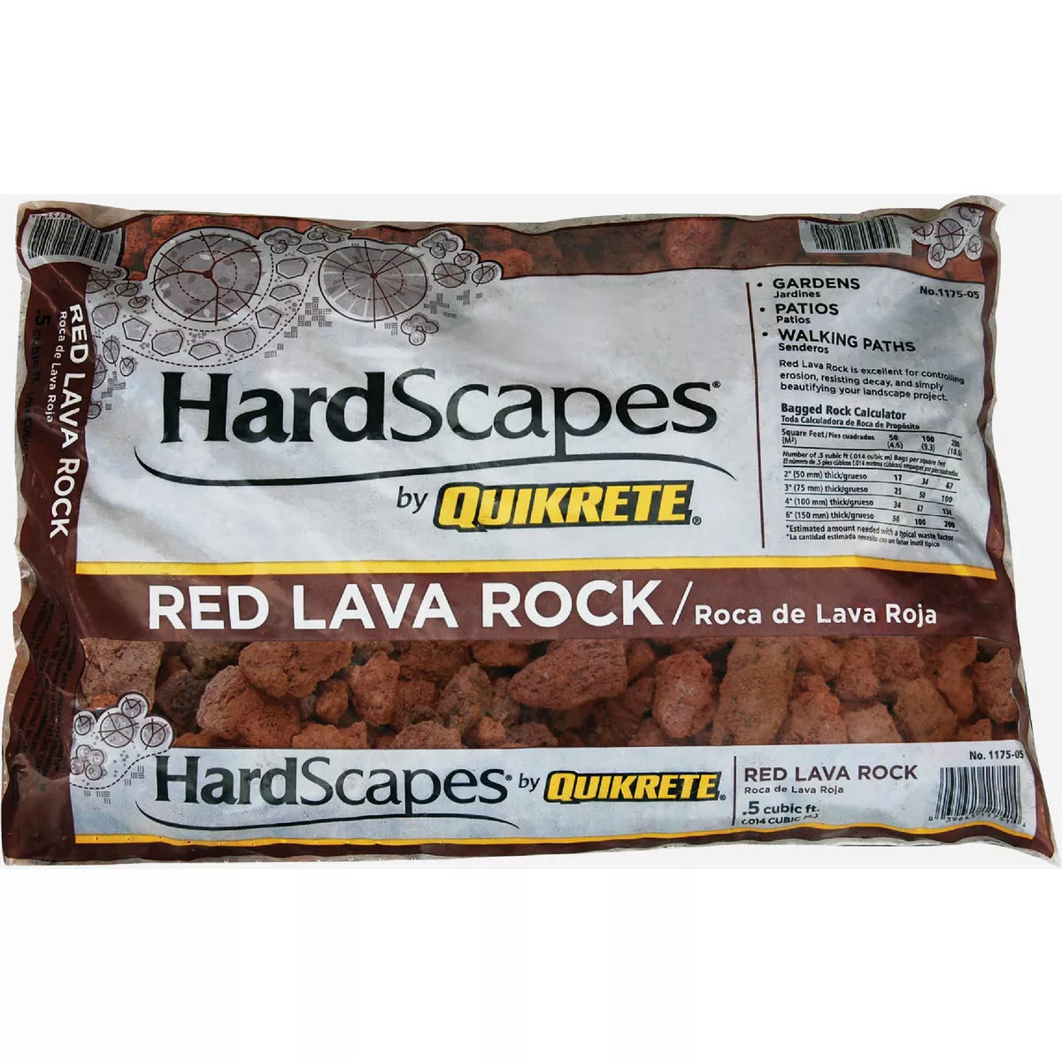 Quikrete Hardscapes 0.5 Cu. Ft. Red Lava Rock