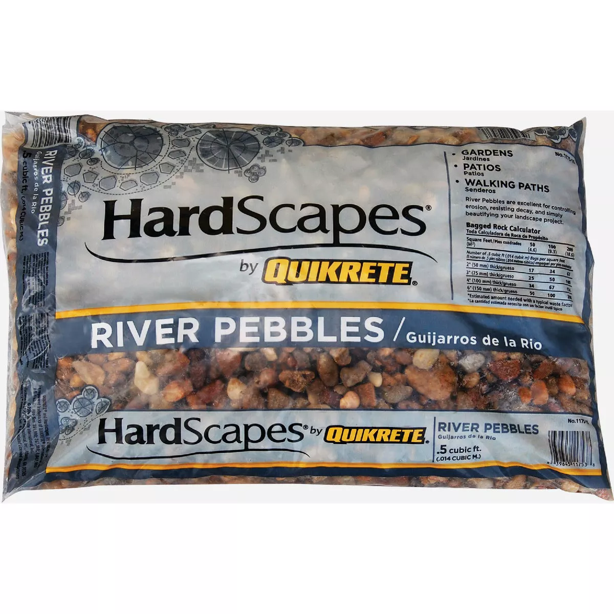 Quikrete Hardscapes 0.5 Cu. Ft. River Pebbles