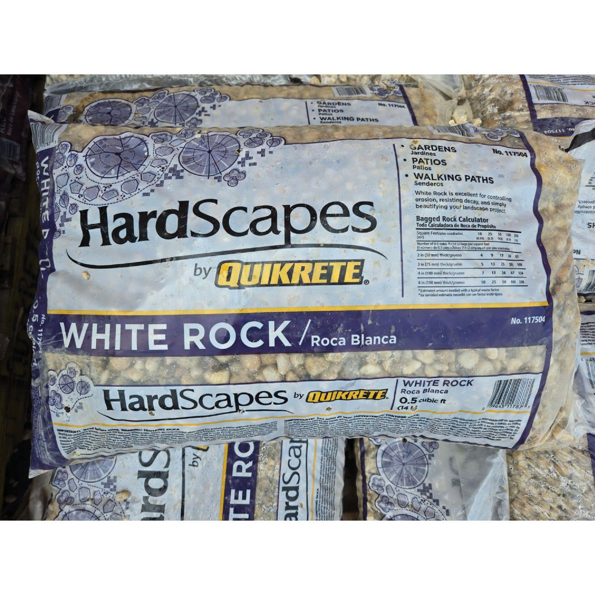 Quikrete HardScapes 0.5 Cu. Ft. White Decorative Rock | Do it Best