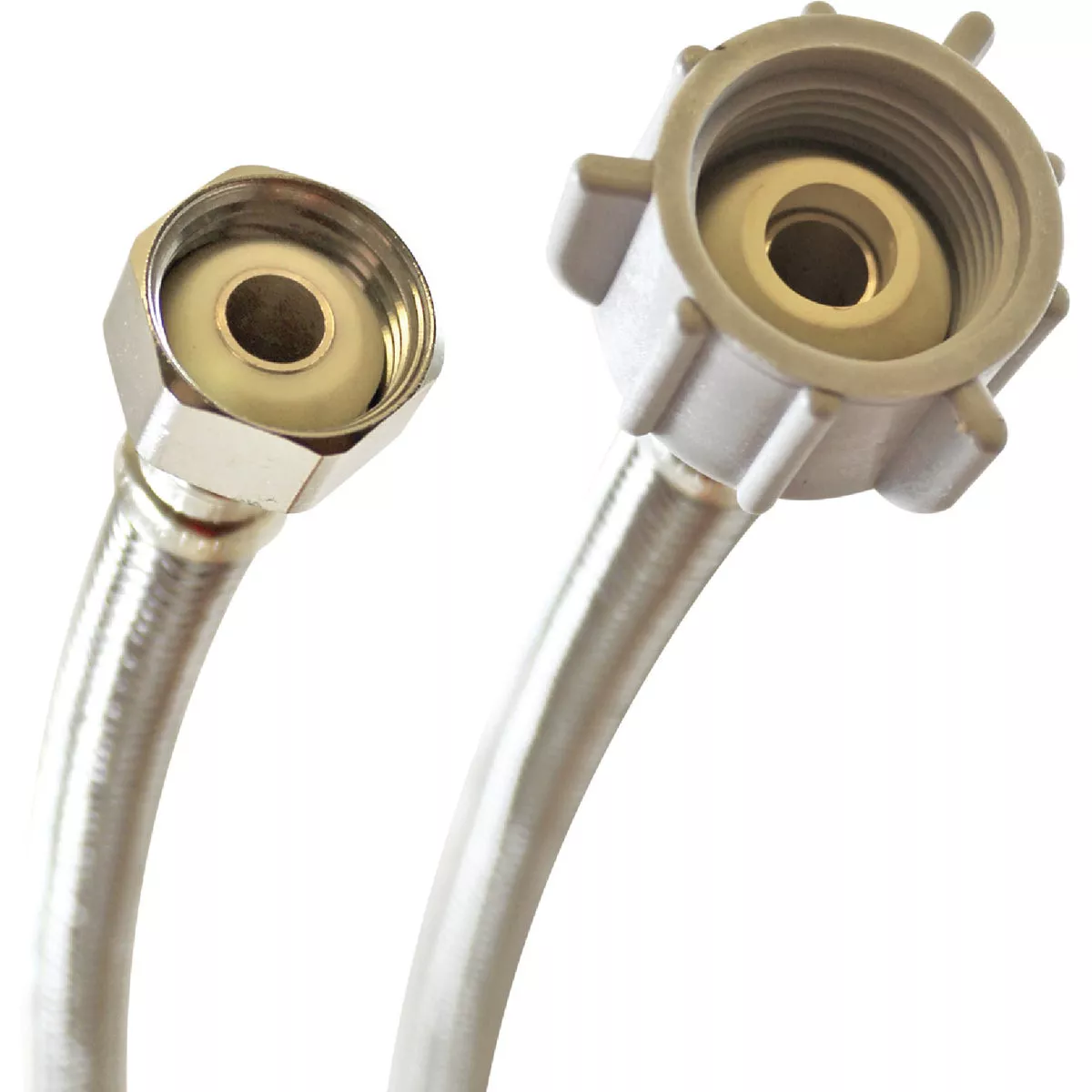 Fluidmaster No-Burst 1/2 In. FIP x 7/8 In. Ballcock x 12 In. L Braided Stainless Steel Toilet Connector