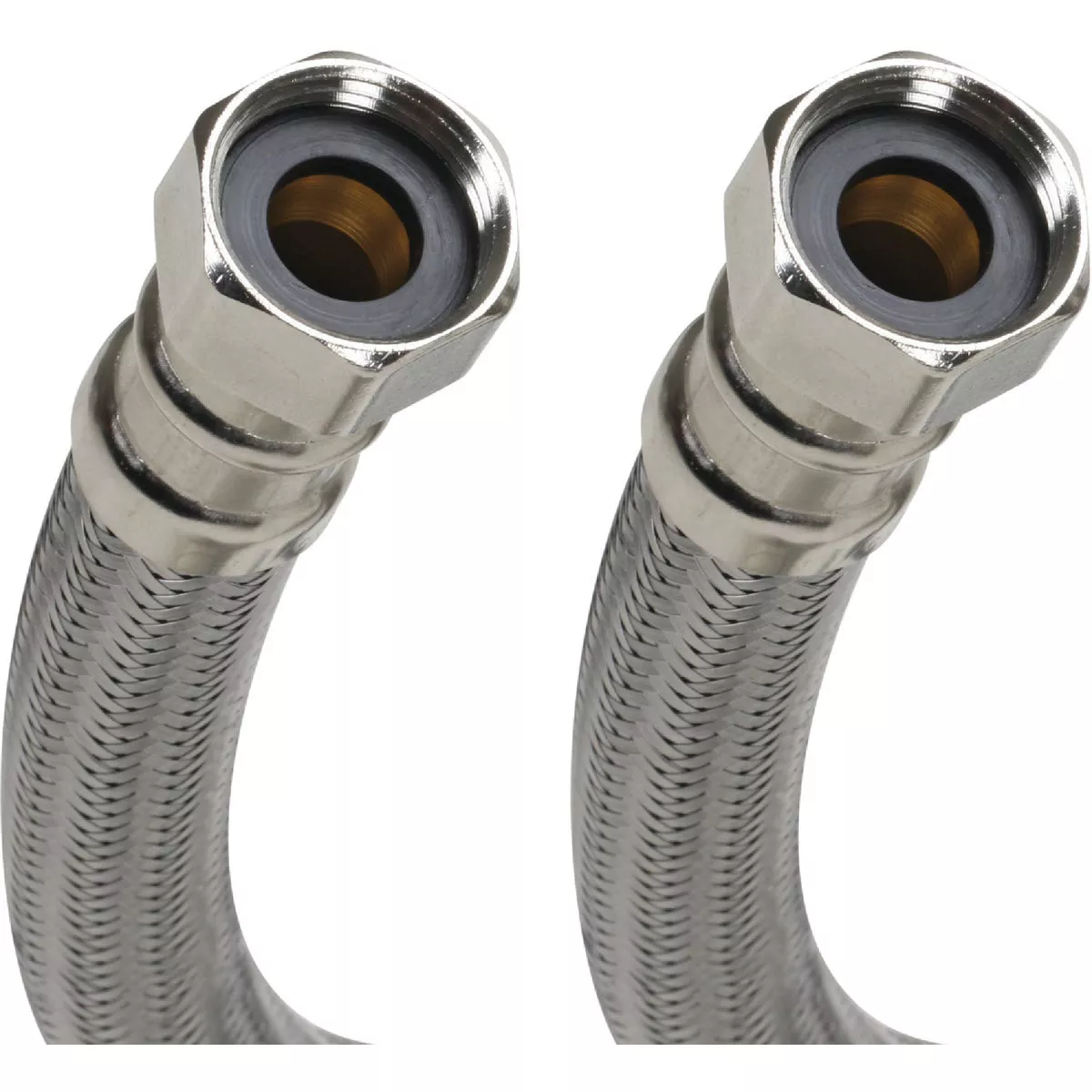 Fluidmaster 3/4 In. FIP x 3/4 In. FIP x 18 In. L Braided Stainless Steel Water Heater Connector