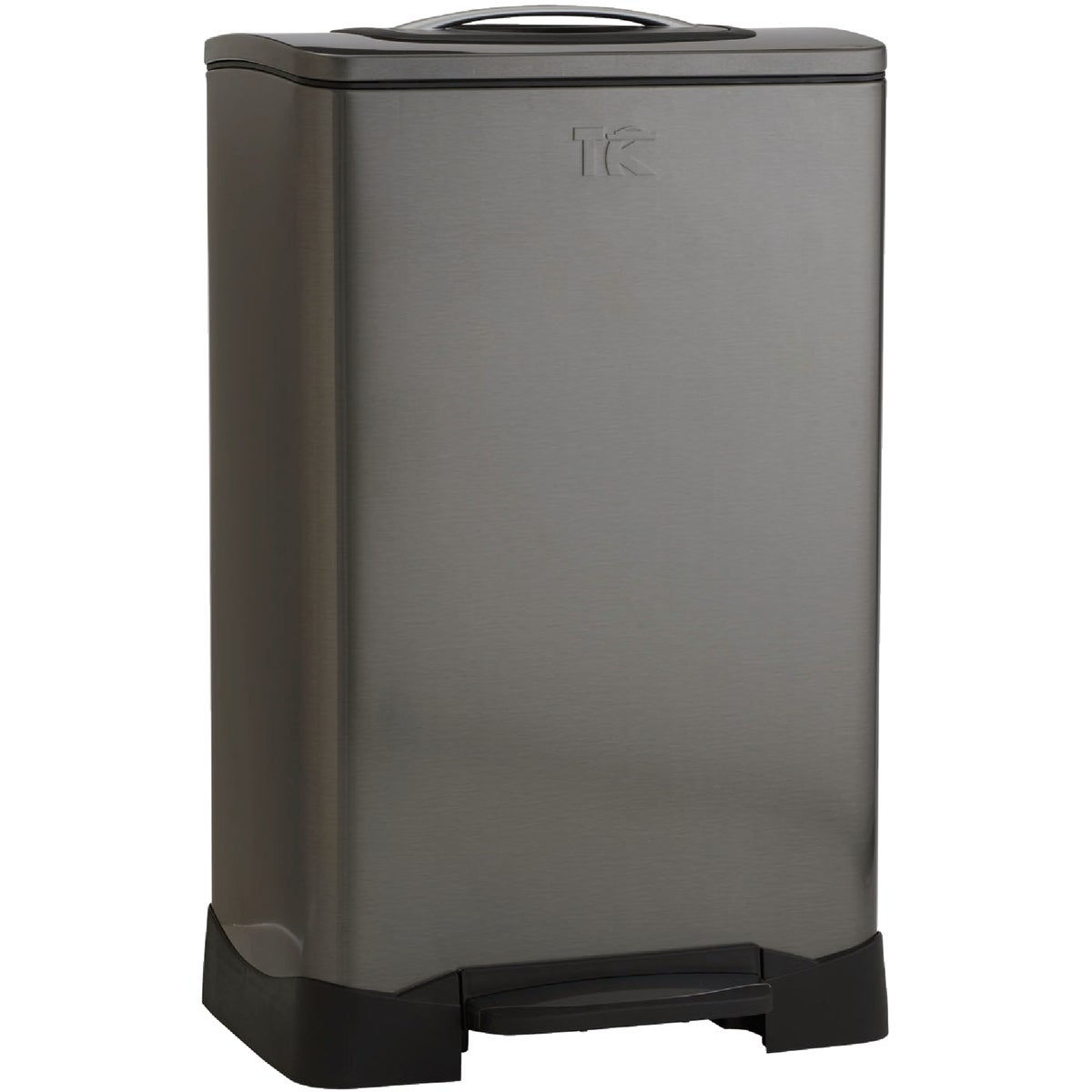 Household Essentials 13 Gal. Trash Compactor Trash Can with Foot Pedal ...