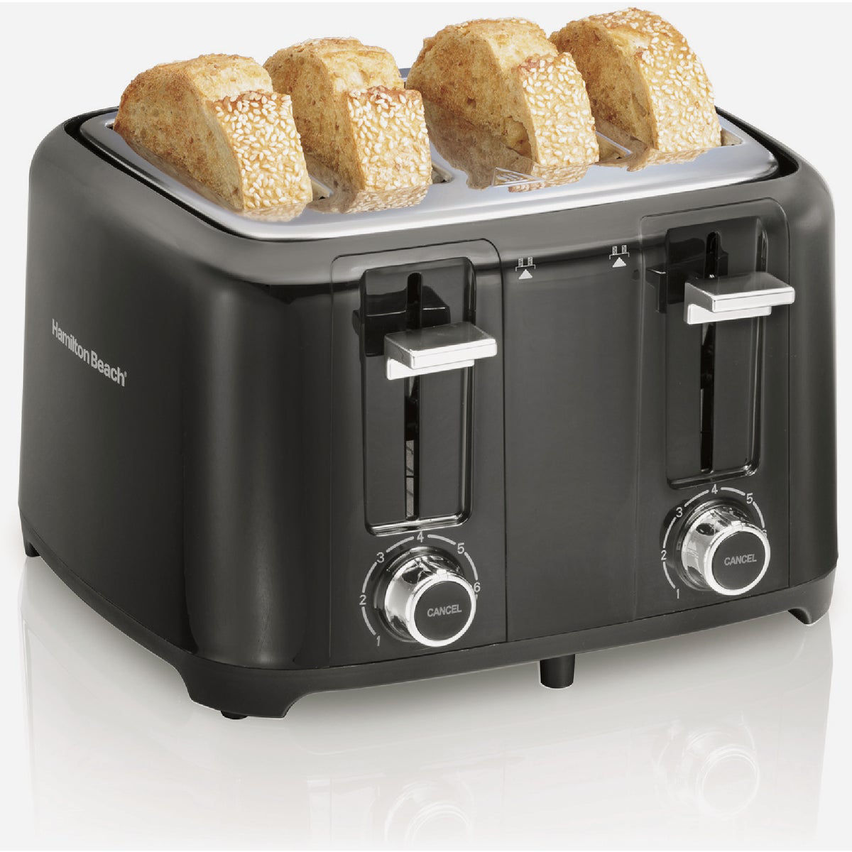Hamilton Beach ExtraWide 4Slice Toaster Black Do it Best