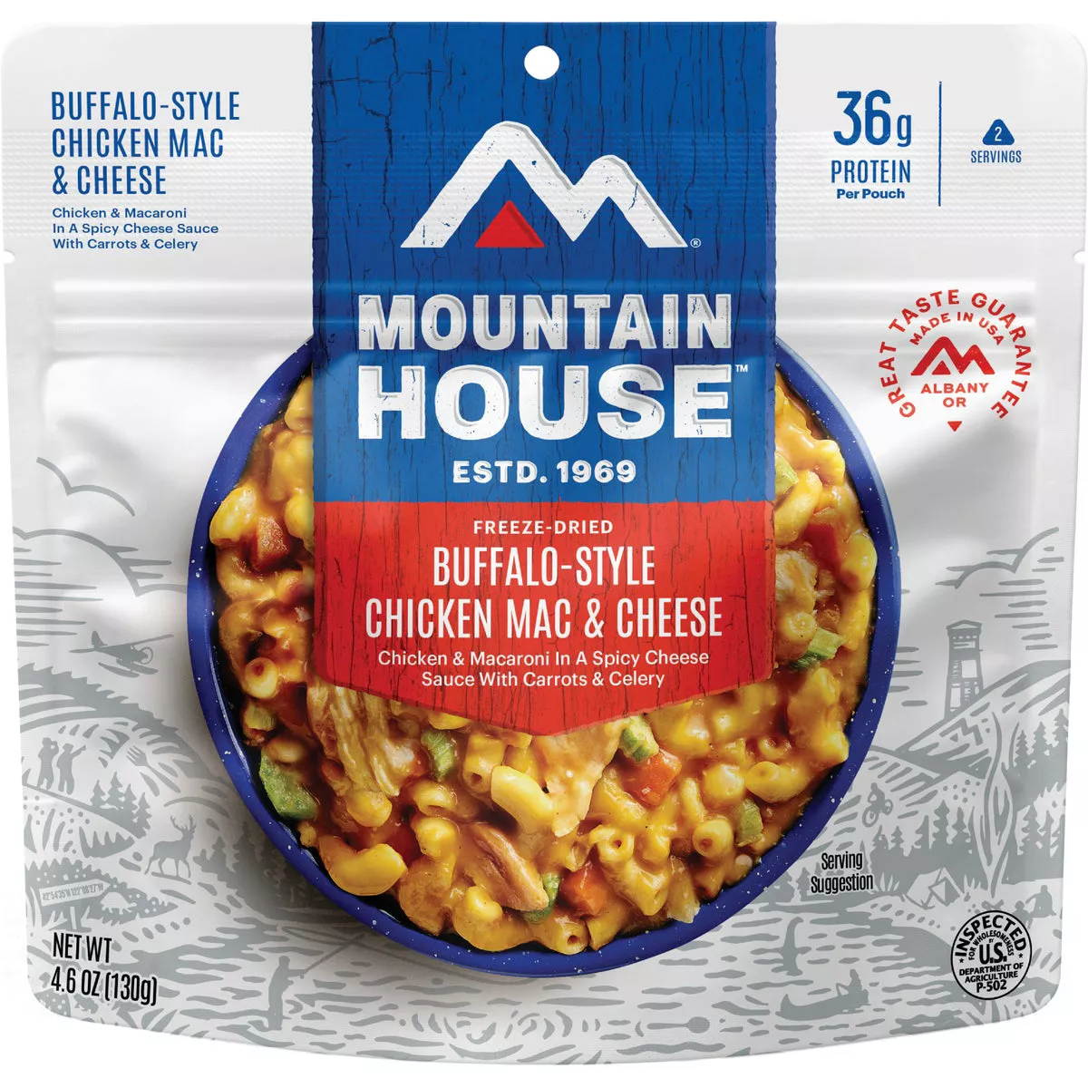 Mountain House Buffalo-Style Chicken Mac & Cheese Freeze-Dried Pouch - photo 2