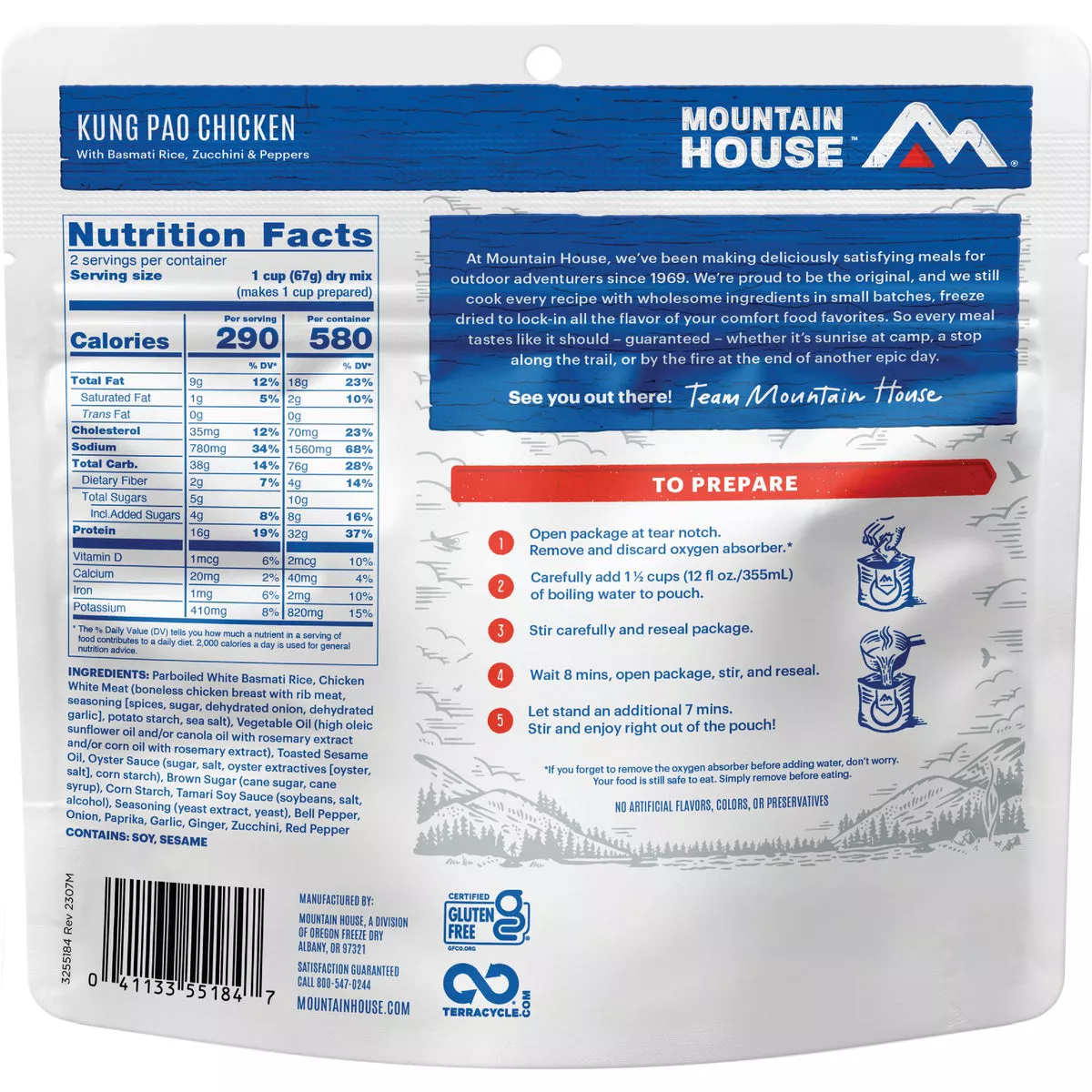 Mountain House Kung Pao Chicken Freeze-Dried Pouch- - photo 3