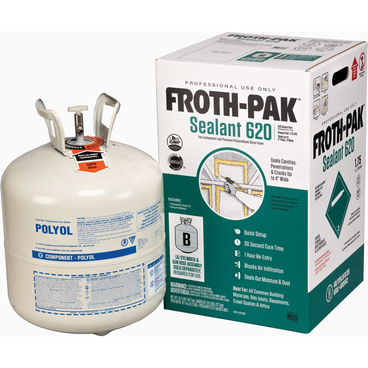 FROTH-PAK 620 B-Polyol Foam Sealant