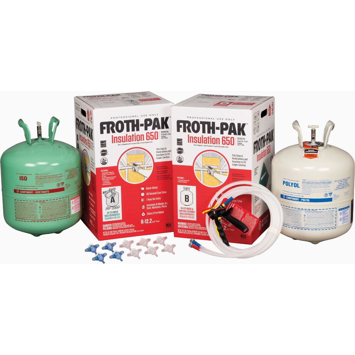 FROTH-PAK 650 Spray Foam Sealant Complete Kit