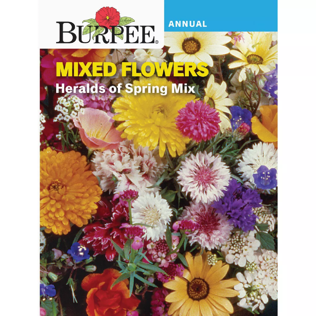 Burpee Mixed Flowers Heralds of Spring Mix Seed Packet
