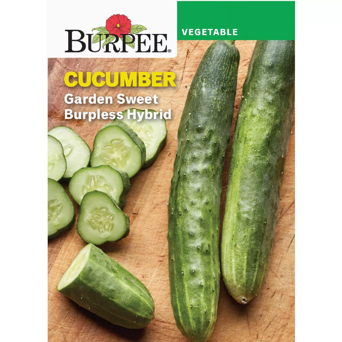 Burpee Cucumber Garden Sweet Burpless Hybrid Seed Packet
