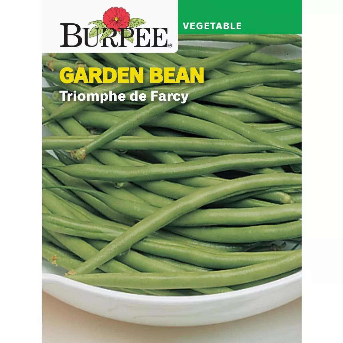 Burpee Heirloom Bean, Garden Triomphe de Farcy Seed Packet