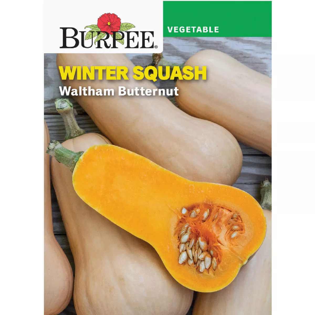 Burpee Heirloom Squash, Winter Waltham Butternut Seed Packet