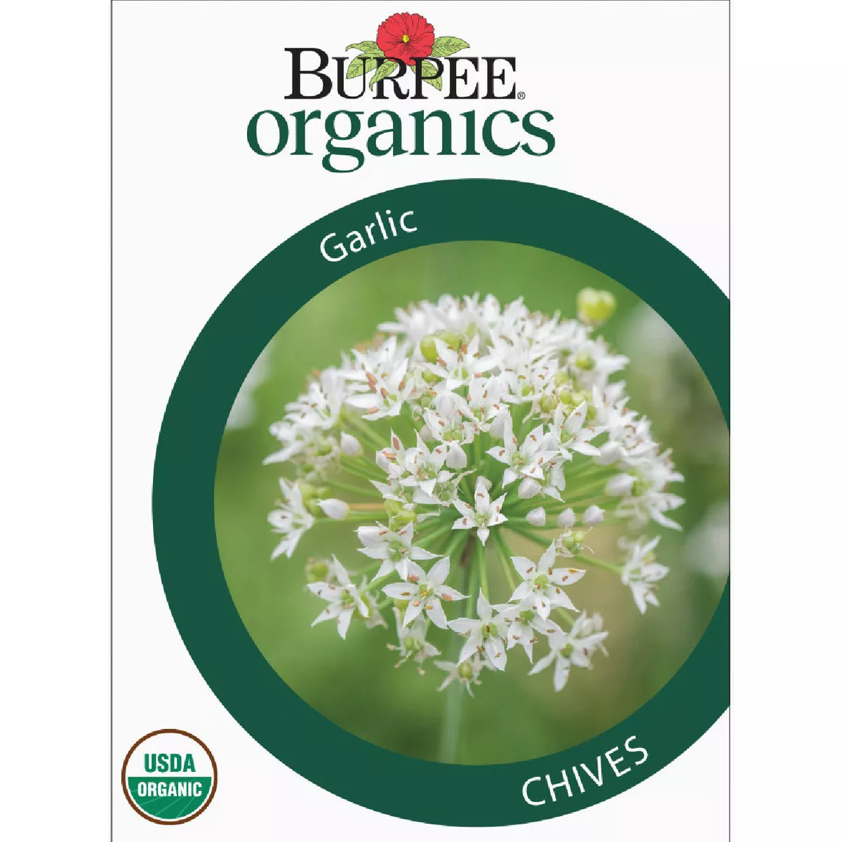 Burpee Organic Chives Garlic Seed Packet