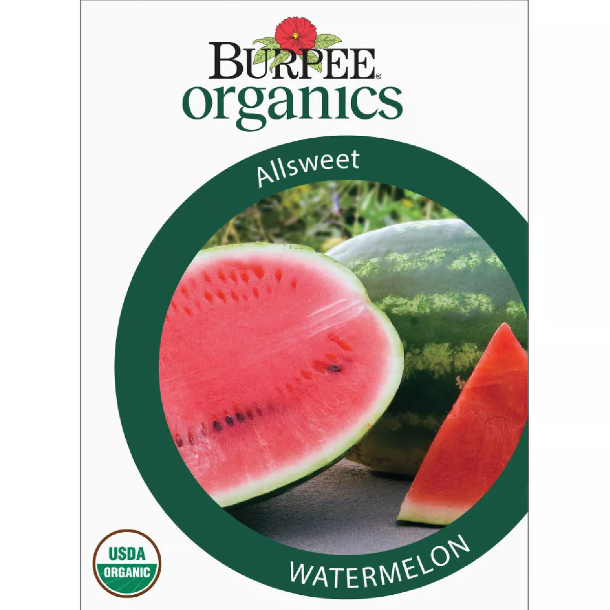 Burpee Organic Watermelon Allsweet Seed Packet