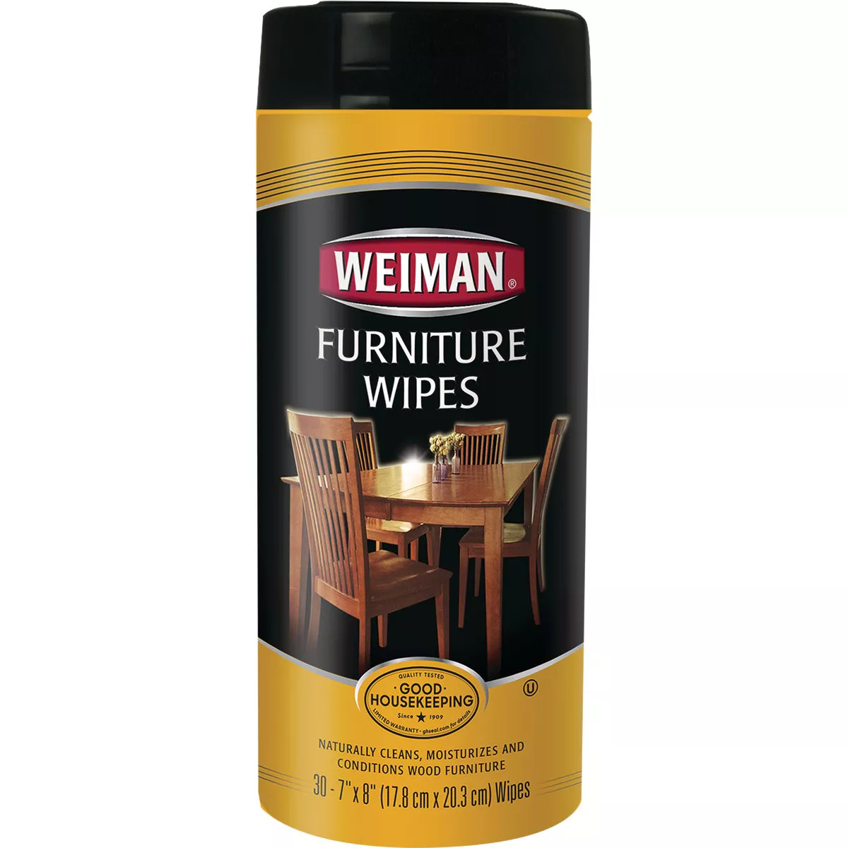Weiman 7 In. x 8 In. Wood Furniture Polish Wipes (30-Count)