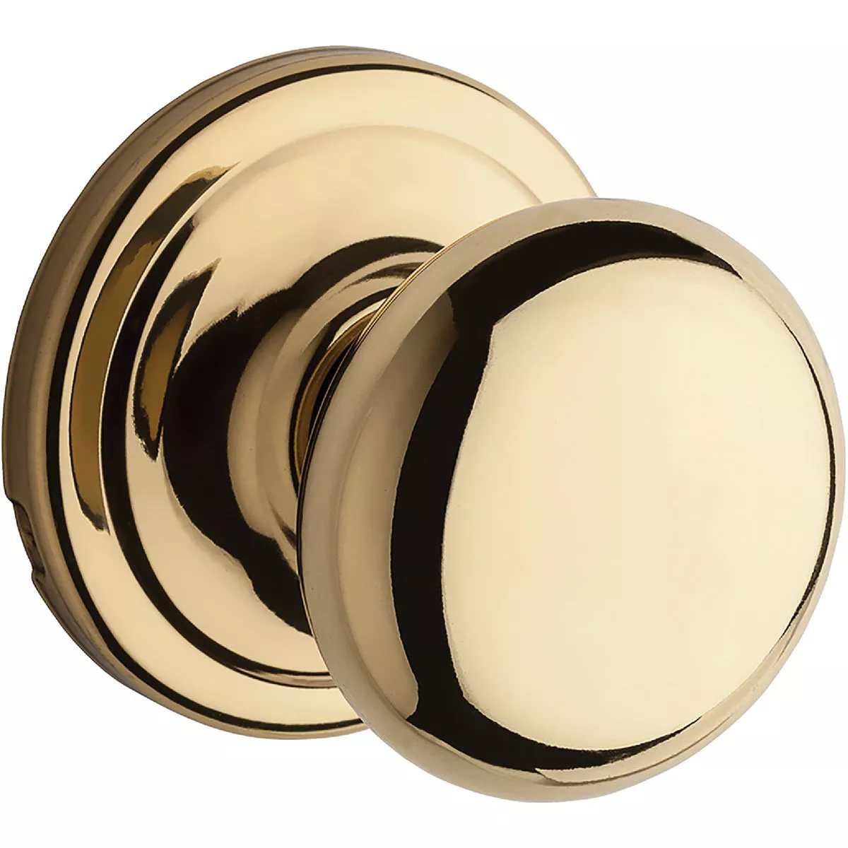 Kwikset Hancock Knob Passage - Polished Brass