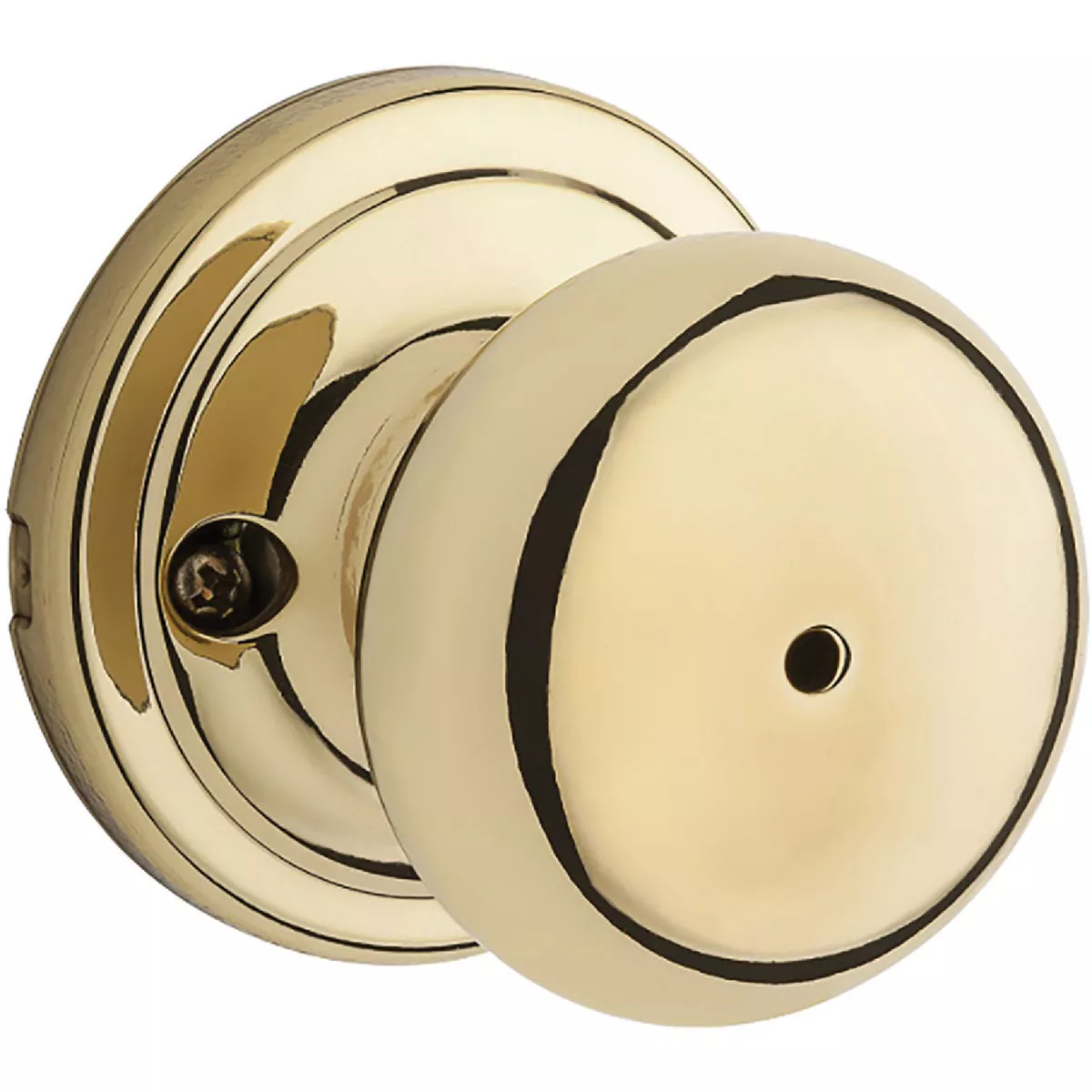 Kwikset Signature Hancock Knob Privacy - Polished Brass