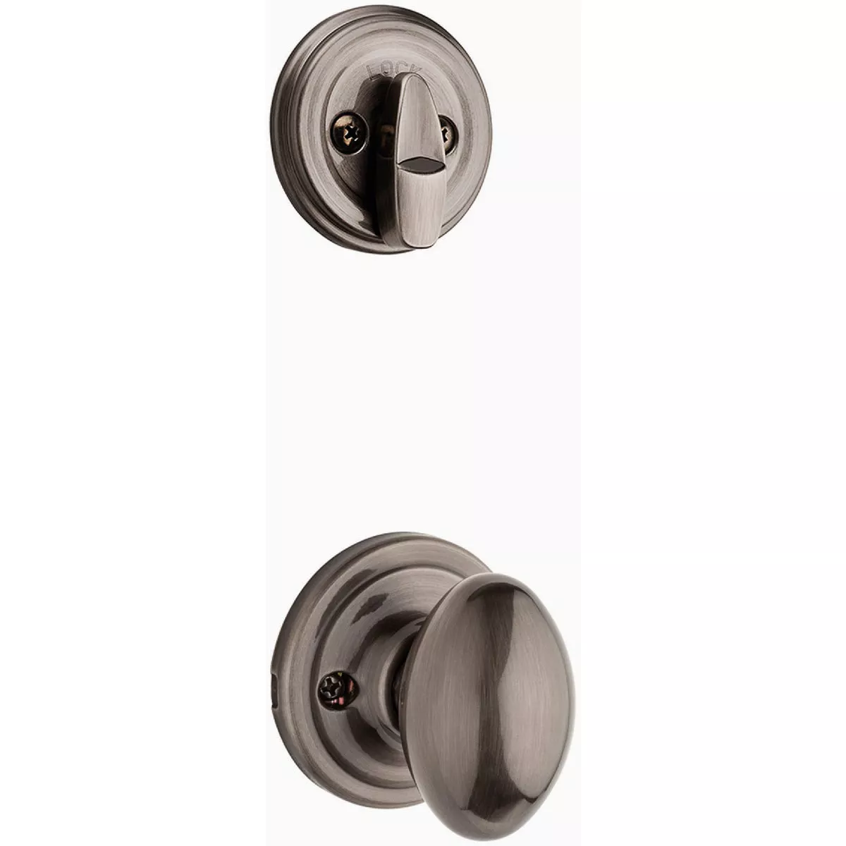 Kwikset Signature Laurel Non Handed Grade 1 Antique Nickel Entry Handedleset