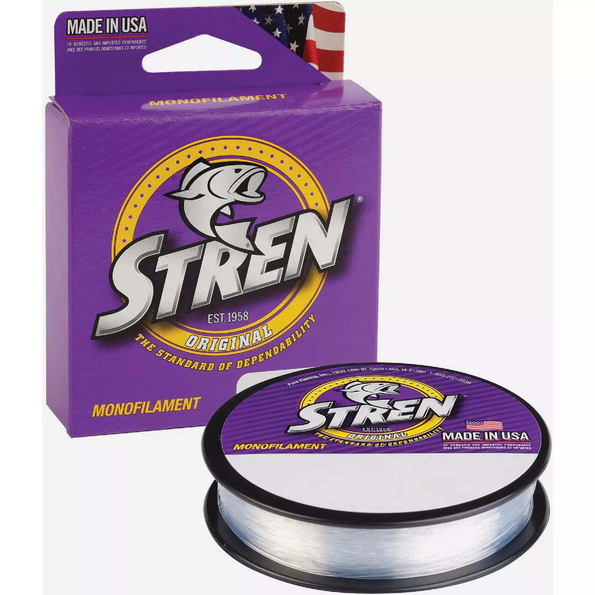 Stren 12 Lb. 100 Yd, Clear BLue Fluoresent Monofilament Fishing Line - photo 2