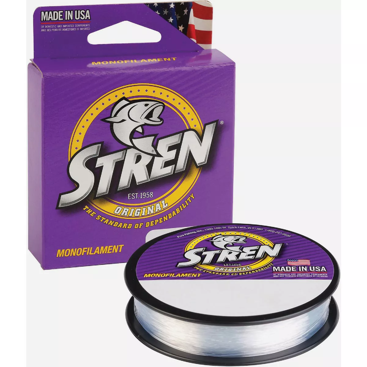 Stren 17 Lb. 100 Yd, Clear BLue Fluoresent Monofilament Fishing Line - photo 3