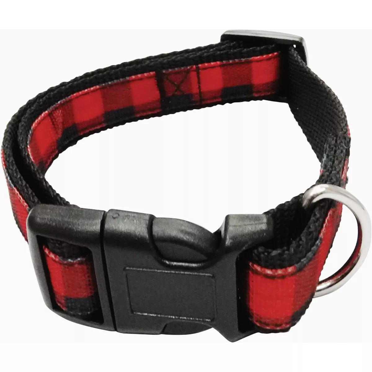 Best Furry Friends Small/Medium Red Buffalo Check Dog Collar