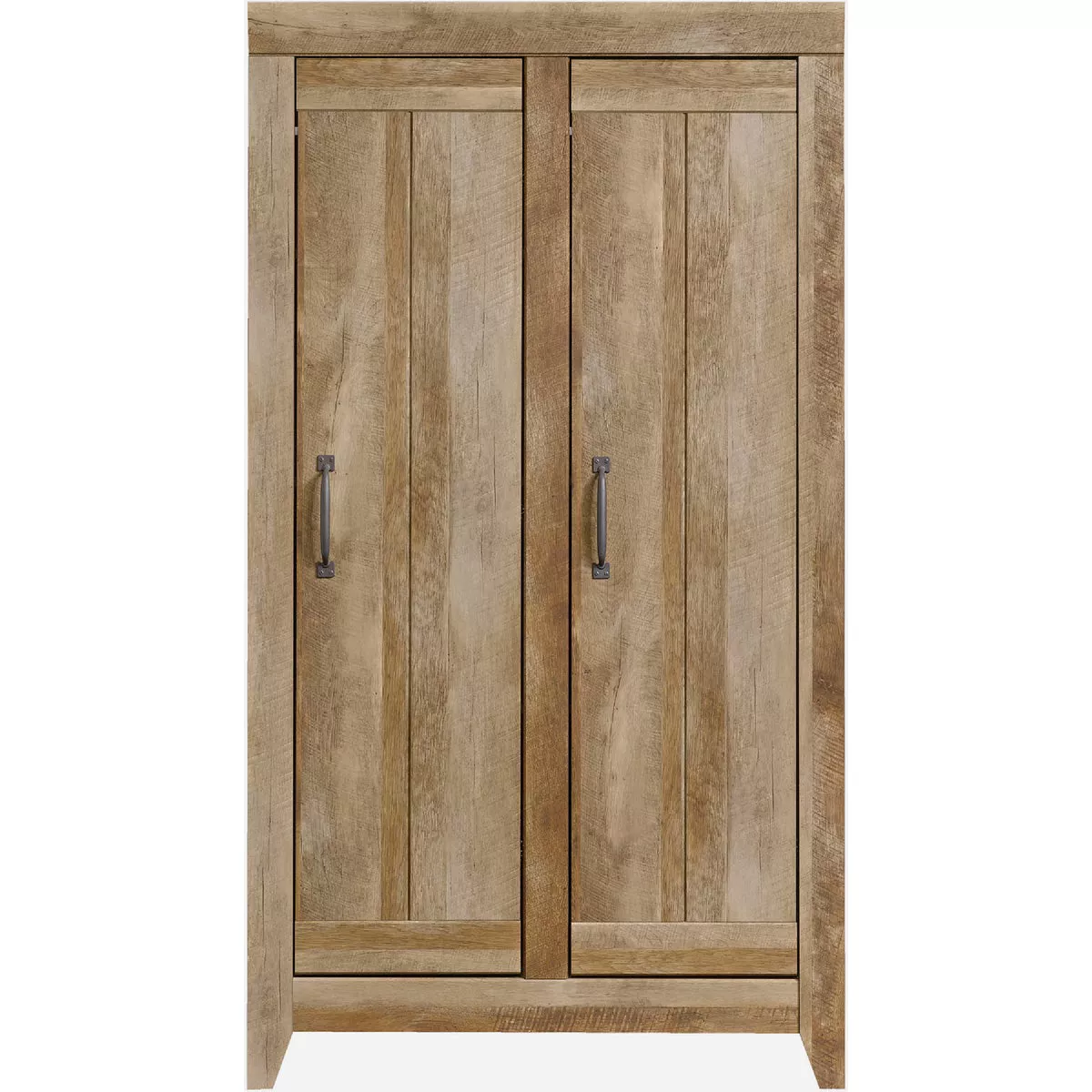 Sauder Adept Storage Wide Storage Cabinet, Craftsman Oak
