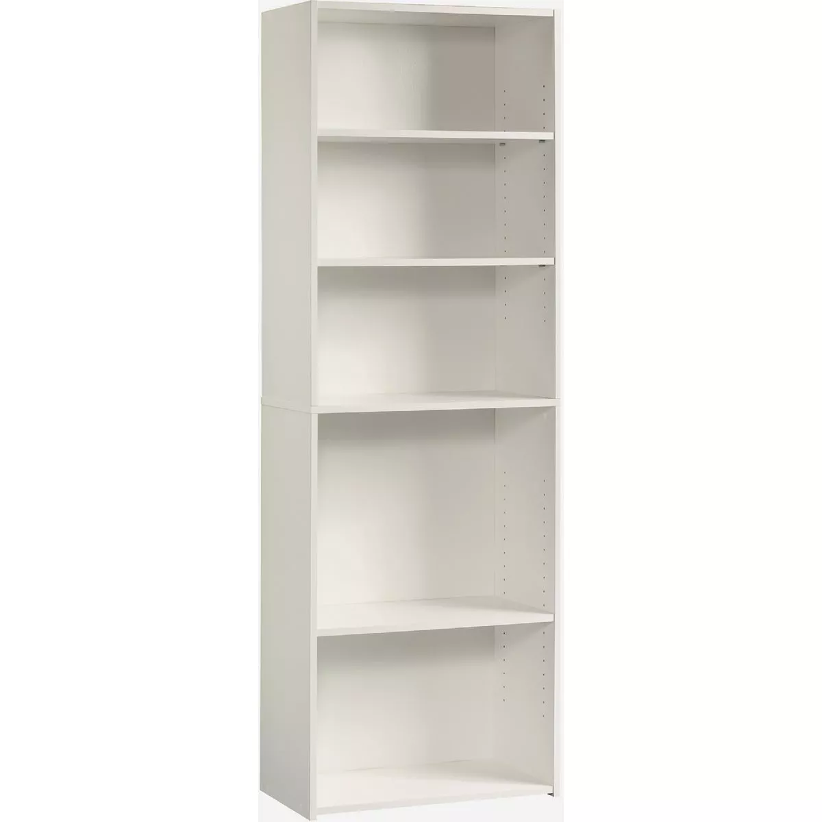 Sauder Beginnings 5-Shelf Bookcase, Soft White