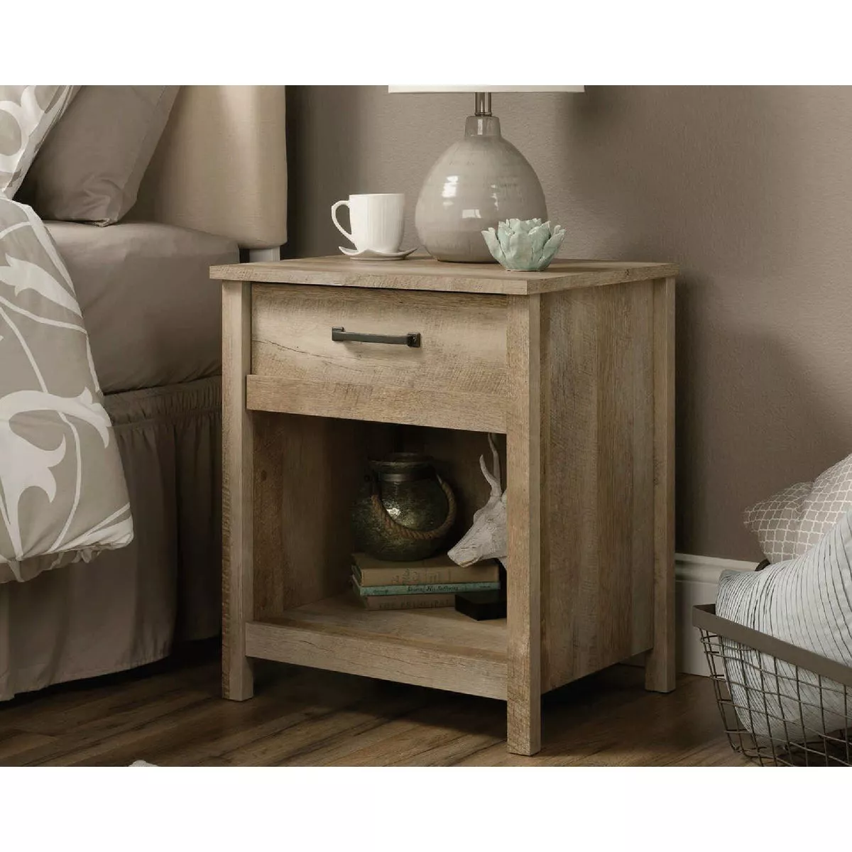 Sauder Cannery Bridge Side Table & Night Stand, Lintel Oak
