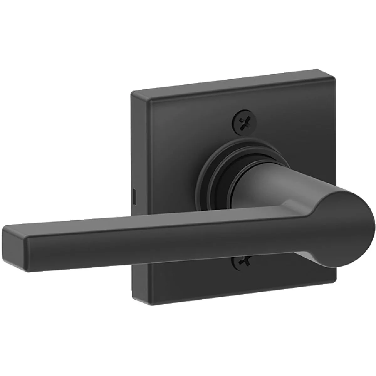 Schlage J Series Solstice Lever Dummy x Collins Rose - Matte Black