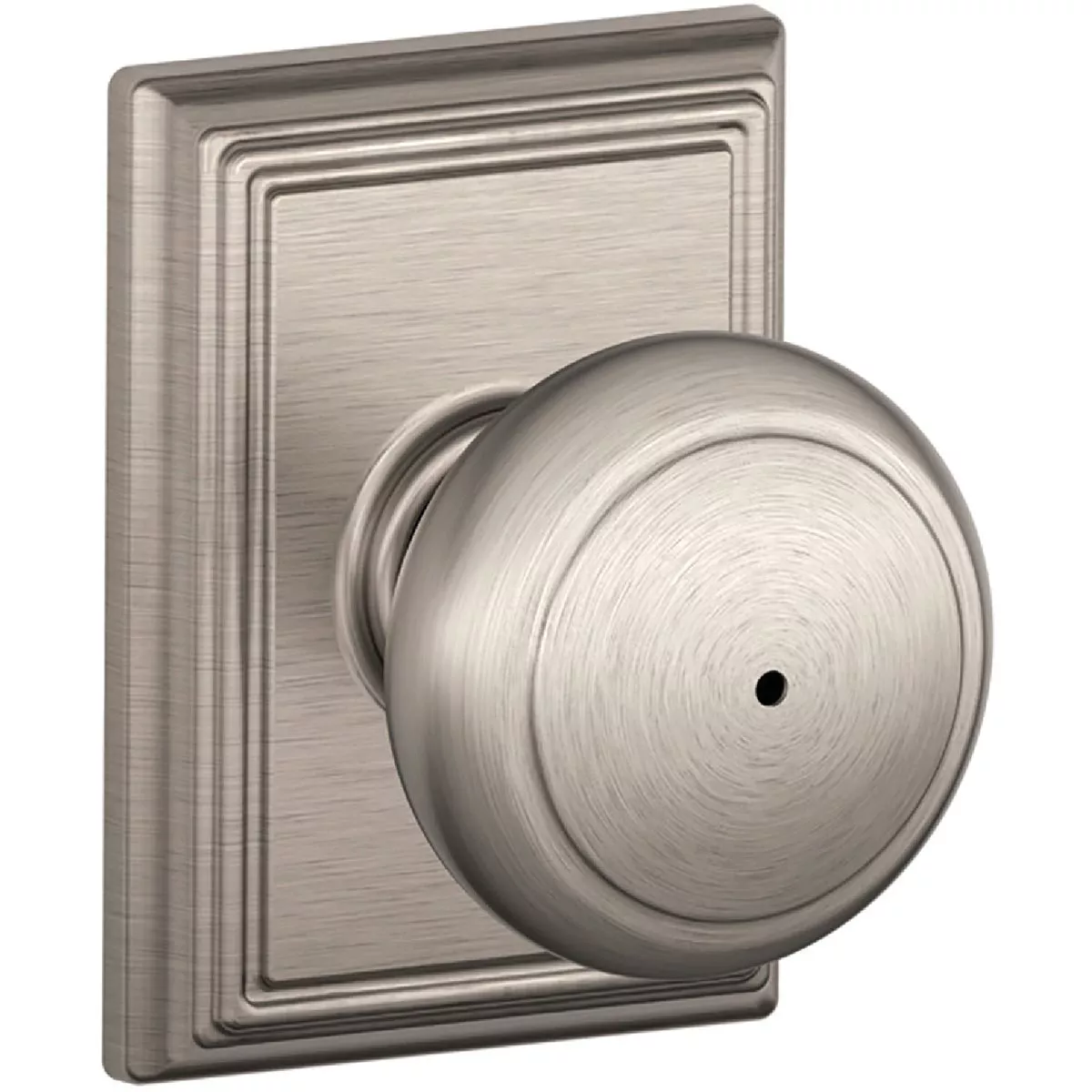 Andover Knob Privacy x Addison Rose - Satin Nickel-