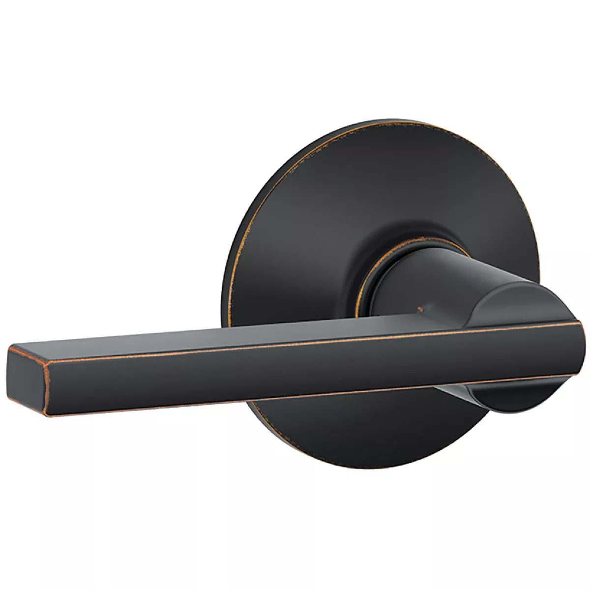 Schlage F Series Latitude Lever Passage - Aged Bronze