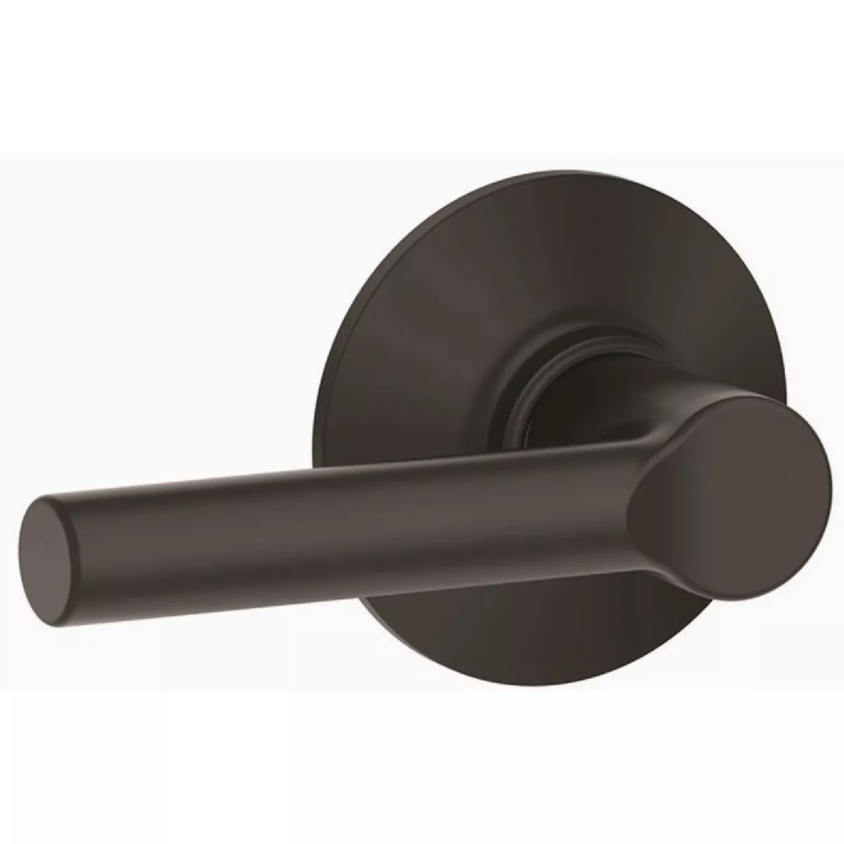 Schlage F Series Passage Function, Broadway Lever, 622 Matte Black Finish