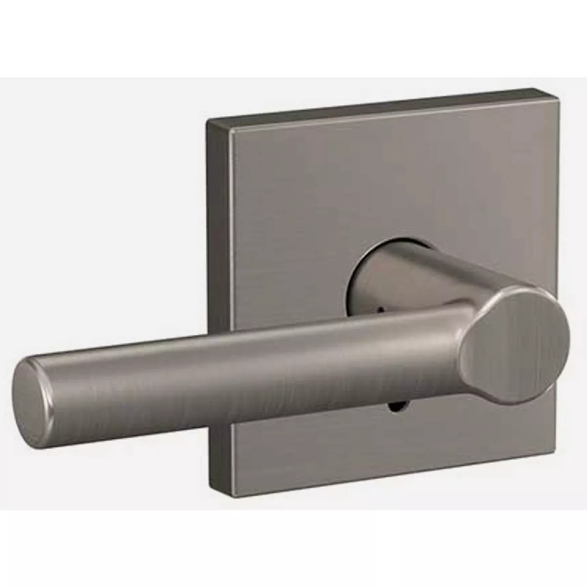 Schlage Custom Passage and Privacy Set, Broadway Lever, 619 Satin Nickel Finish, Collins Decorative Trim