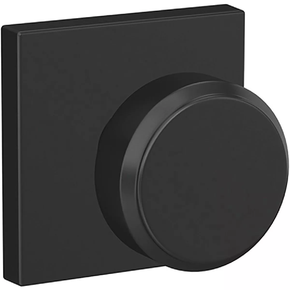 Bowery Knob x Collins Rose Dummy - Matte Black- | True Value Hardware