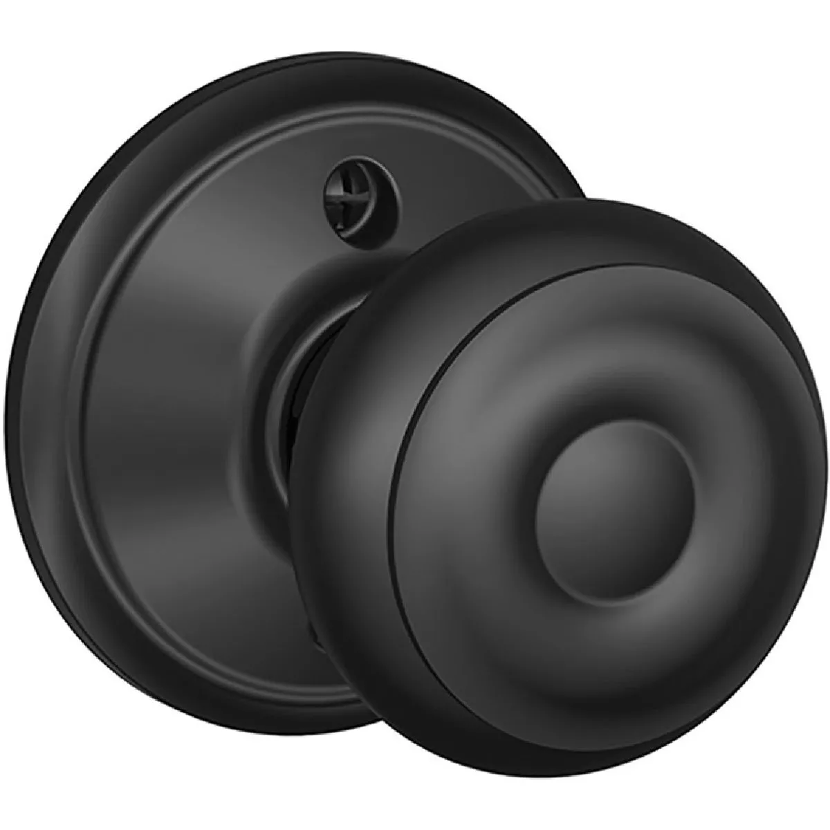 Georgian Knob Dummy - Matte Black-