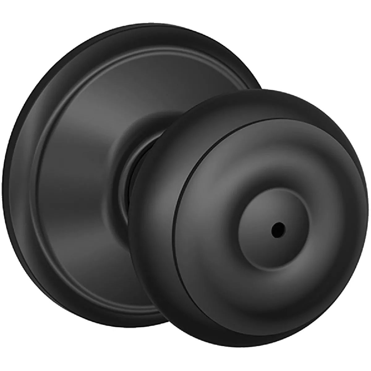 Georgian Knob Privacy - Matte Black