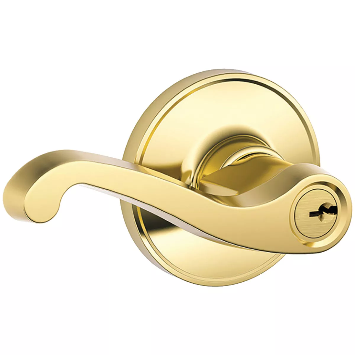 LaSalle Lever Keyed Entry - Bright Brass