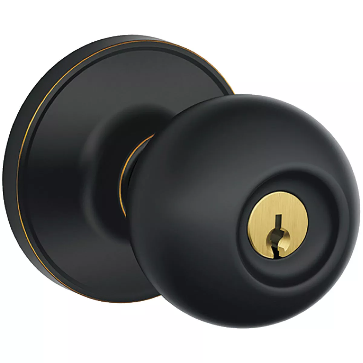 Corona Knob Keyed Entry - Aged Bronze-