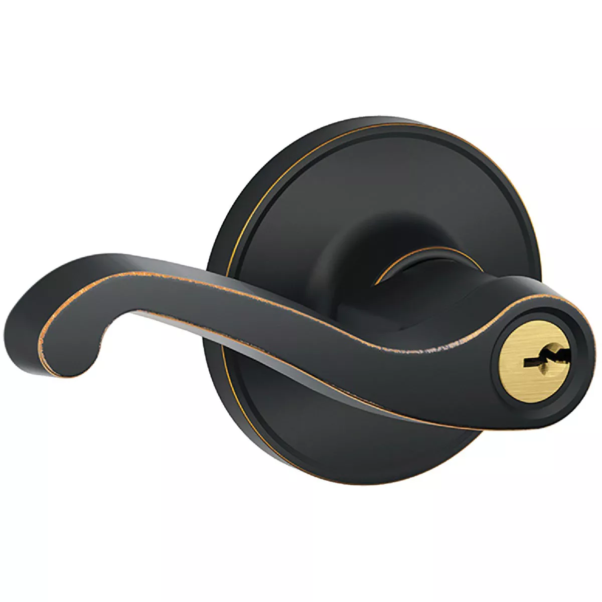 LaSalle Lever Keyed Entry - Aged Bronze | True Value Hardware
