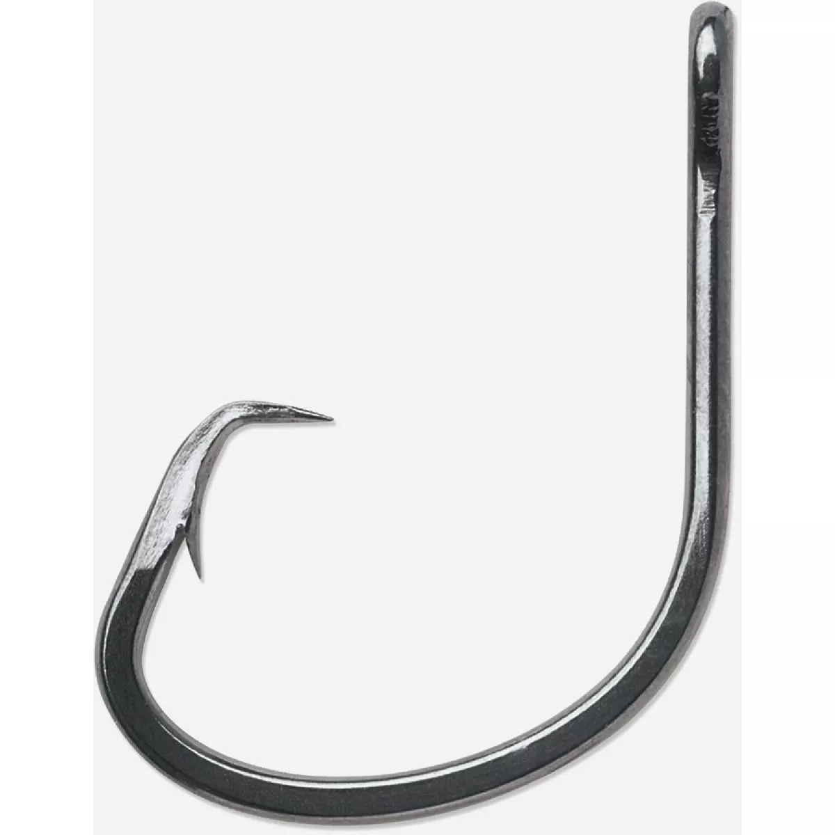 VMC Nemesis #2 Black Nickel Circle Fishing Hook (25-Pack)