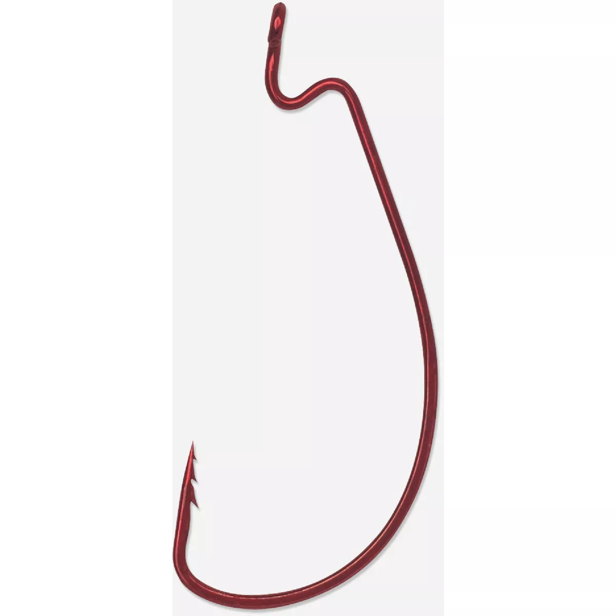 VMC Fastgrip #1/0 Tin Red Wide Gap Worm Hook (14-Pack)-