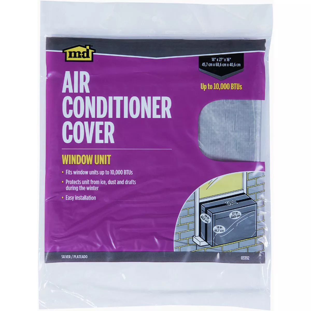M-D Building Products Small Silver Air Conditioning Cover for Window Units- - photo 5