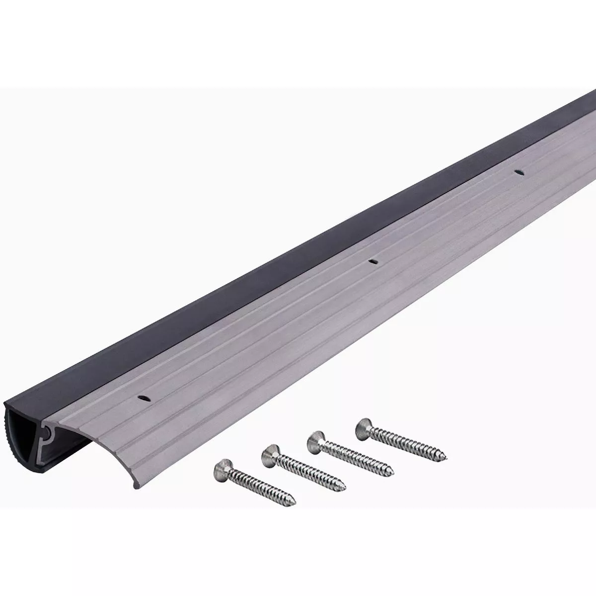M-D 1-3/4 In. x 1/2 In. x 36 In. Silver Aluminum and Vinyl Mini Low ...