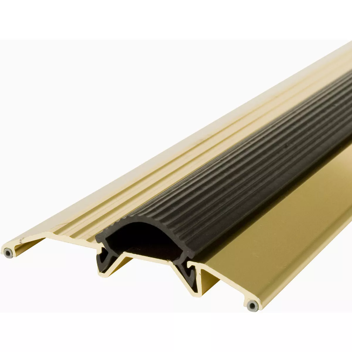 M-D 3-3/4 In. x 3/4 In. x 72 In. Gold Aluminum and Vinyl Heavy-Duty Low-Profile Threshold - photo 5