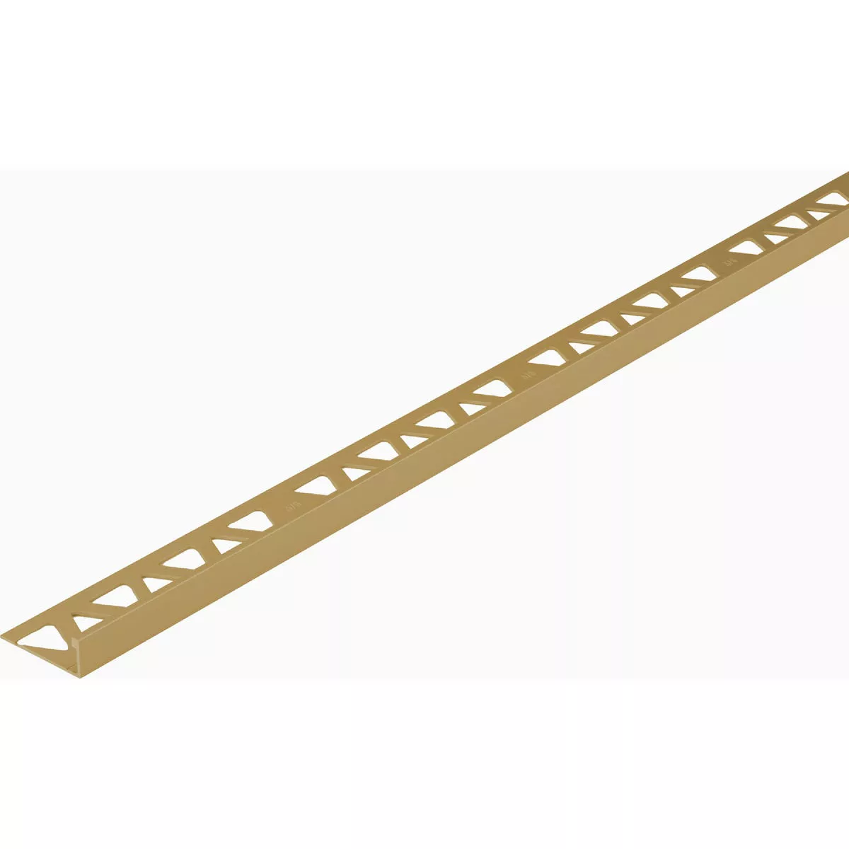 M-D 3/8 In. x 96 In. Bright Brass Aluminum Tile Edge